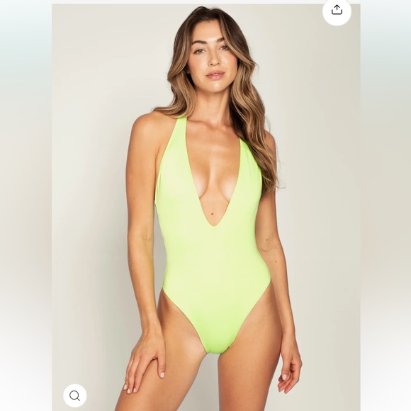 PEIXOTO Flamingo One Piece | Olive Green | Small - Picture 7 of 8